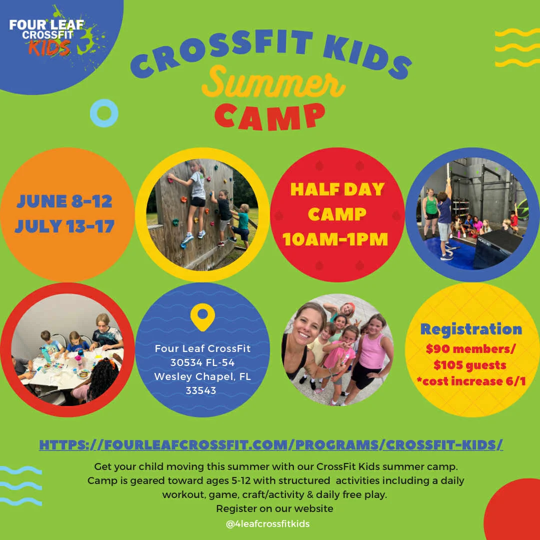 Four Leaf CrossFit Kids Camp 2026